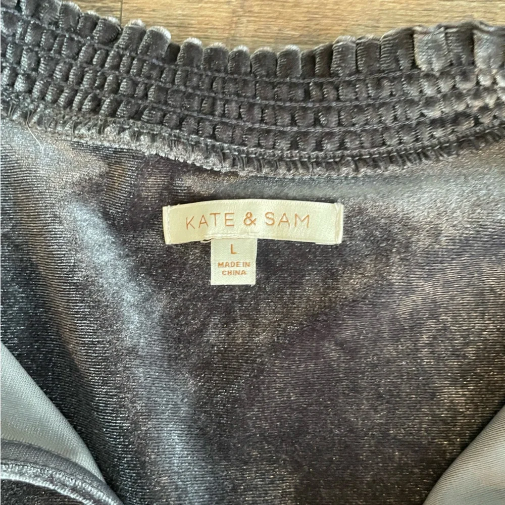 Whimsigoth Dark Velvet Kate and Sam Long Sleeve Dress Size L - Picture 2 of 4